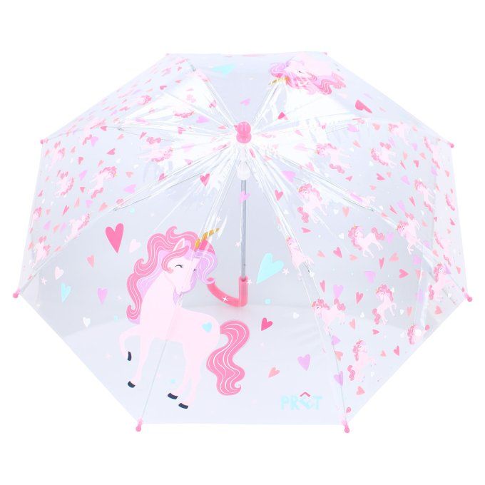 Parapluie enfant transparent Kidzroom (Prêt) licornes