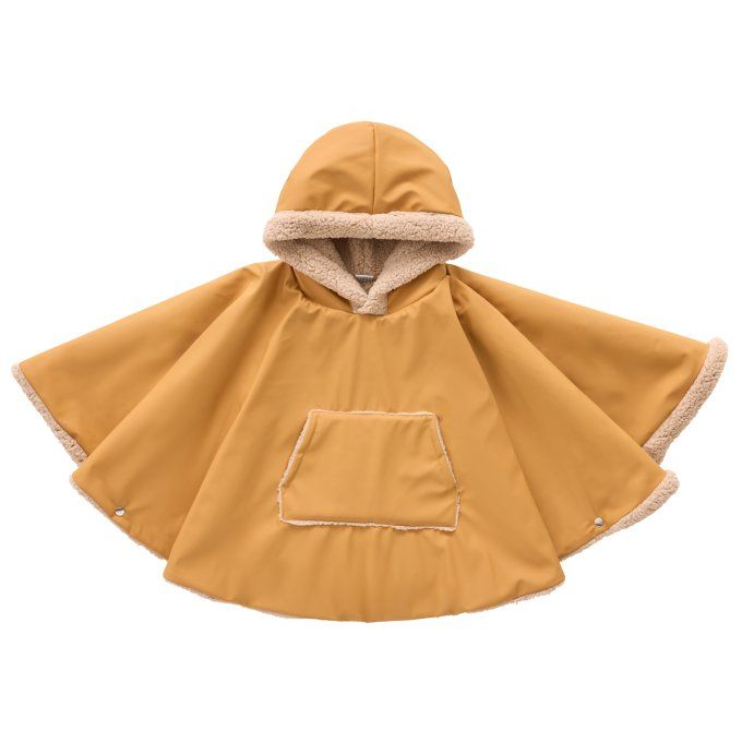Poncho de pluie ciré bébé imperméable BB&CO camel