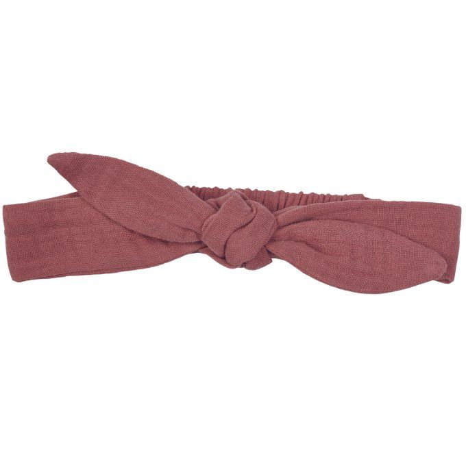 Bandeau à nouer cheveux bébé fille gaze de coton BB&CO