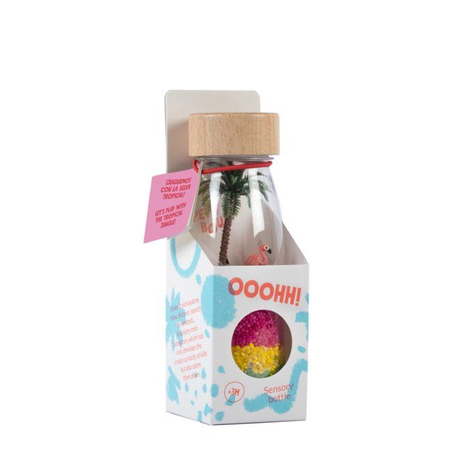 Bouteille sensorielle Petit Boum Spy Flamingo