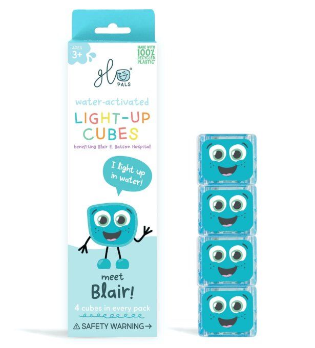 Glo Pals Blair - jouet cubes de bain lumineux bleus