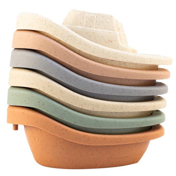 Jouets de bain 6 bateaux ecoresponsable Magni multico