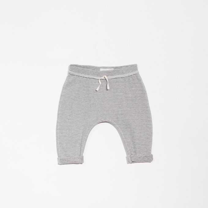 Pantalon YONI L.P.C. coton bio grey stripe