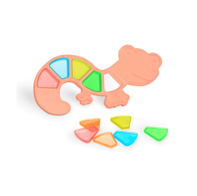 Puzzle Sensoriel bébé Miniland Lézard Translucide color