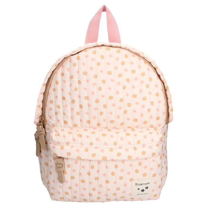 Sac à dos enfant matelassé Kidzroom Petites Fleurs rose