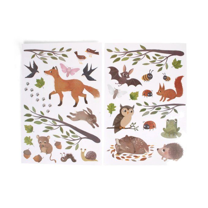 Stickers muraux enfant Filibabba Les amis de la forêt
