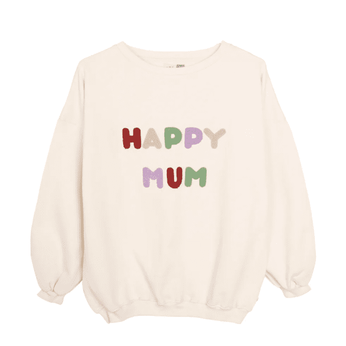 Sweat adulte SOANN L.P.C. en molleton coton bio Happy Mum