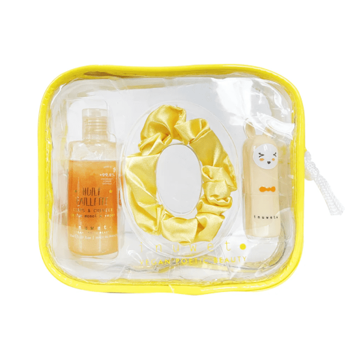 Trousse kit beauté d'été Camille Inuwet jaune