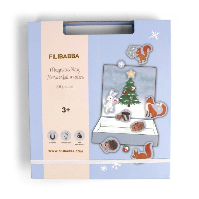 Jeu magnétique Filibabba hiver merveilleux thème Noël