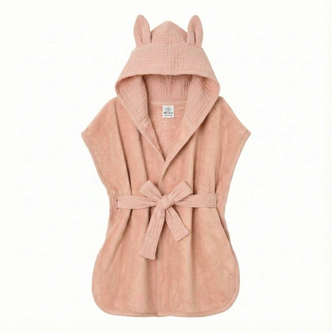 Peignoir de bain BB&CO soft bambou gaze coton mocha