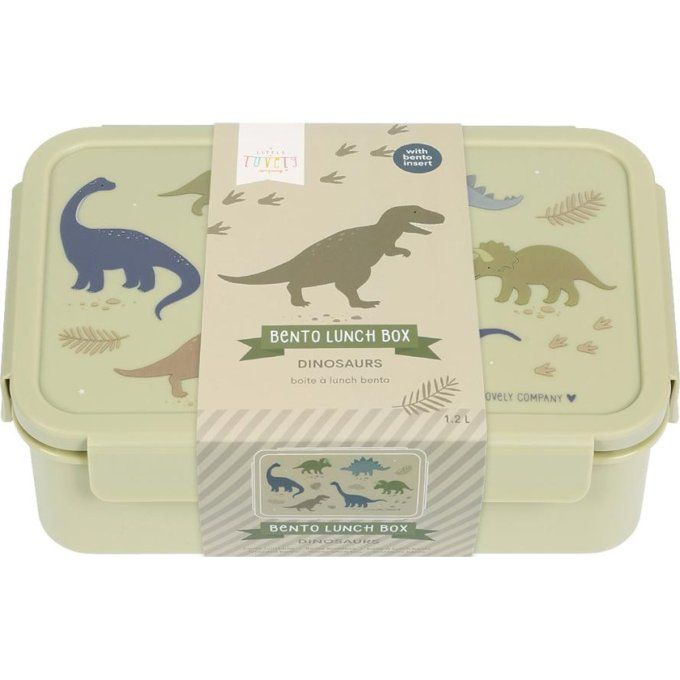 Boite à lunch bento A Little Lovely Compagny dinosaures