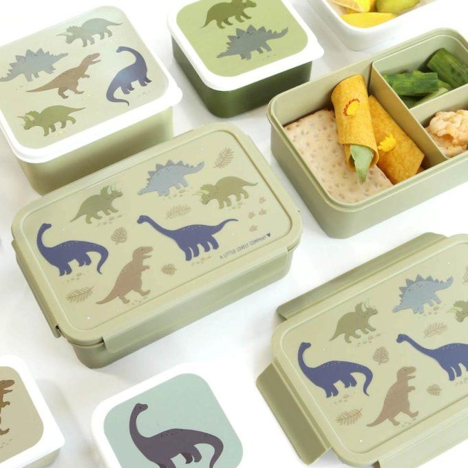 Boite à lunch bento A Little Lovely Compagny dinosaures