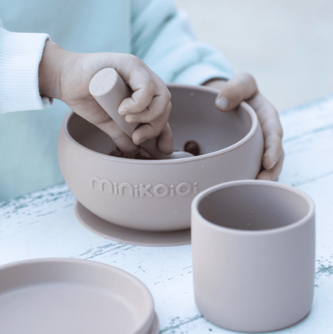 Coffret silicone Mes Premiers Repas Minikoioi Nude