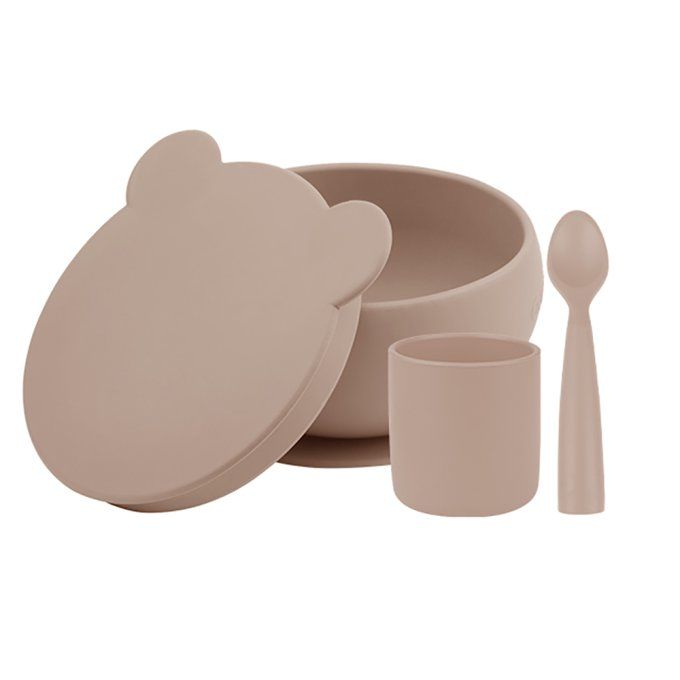 Coffret silicone Mes Premiers Repas Minikoioi Nude