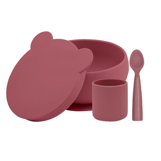 Coffret silicone Mes Premiers Repas Minikoioi Terracotta