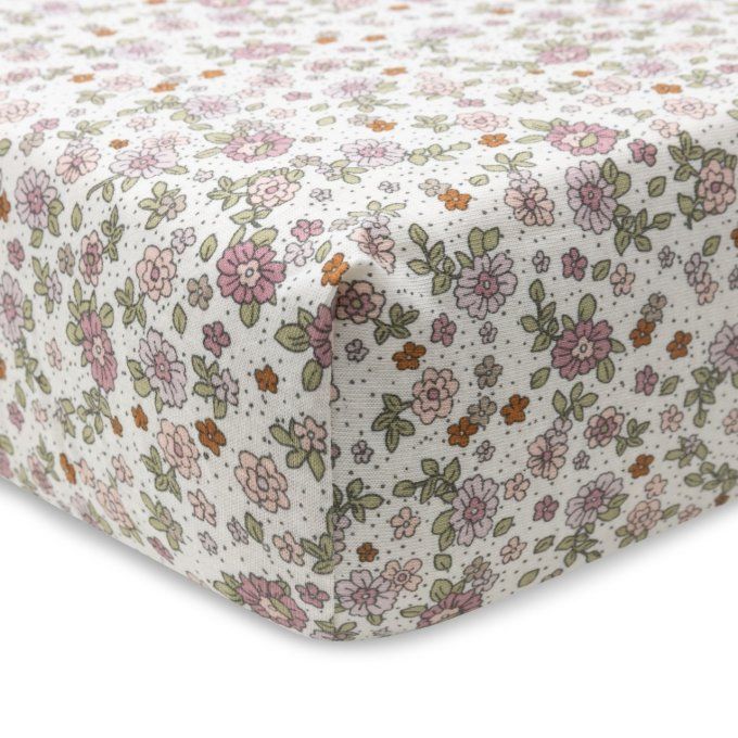 Drap-housse Jersey 60x120cm Jollein Retro Flowers