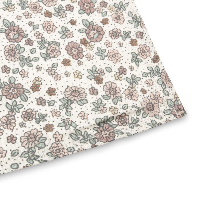 2 langes gaze de coton 115x115cm Jollein Retro Flowers