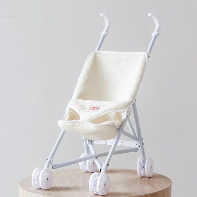Poussette canne pliable pour poupée Tiny Harlow sherpa