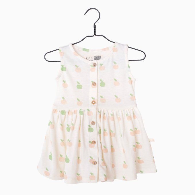 Robe été fille ROSE L.P.C. jersey coton bio pomme d'api