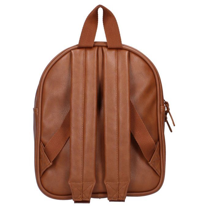 Sac à dos enfant Kidzroom ourson similicuir cognac