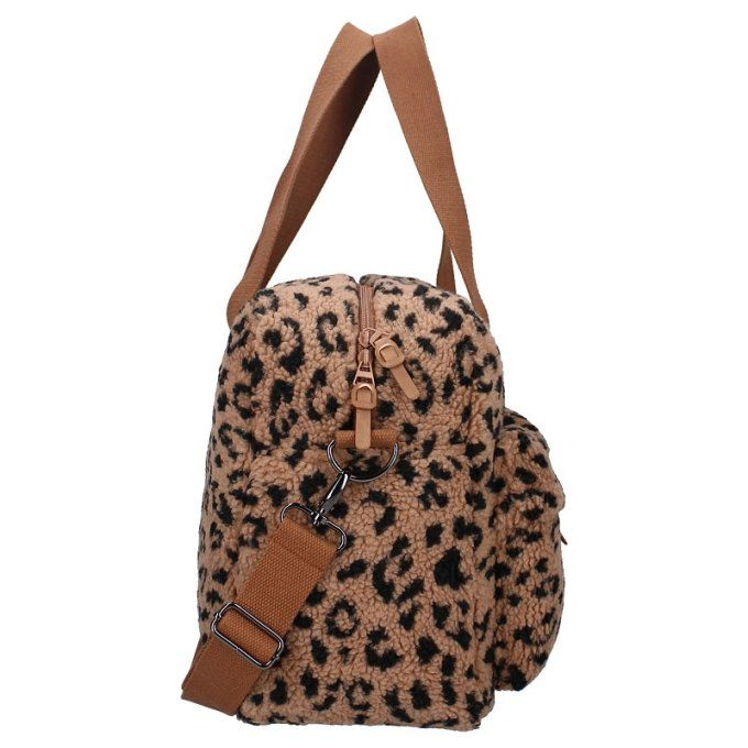 Sac à langer sherpa Kidzroom marron léopard graou