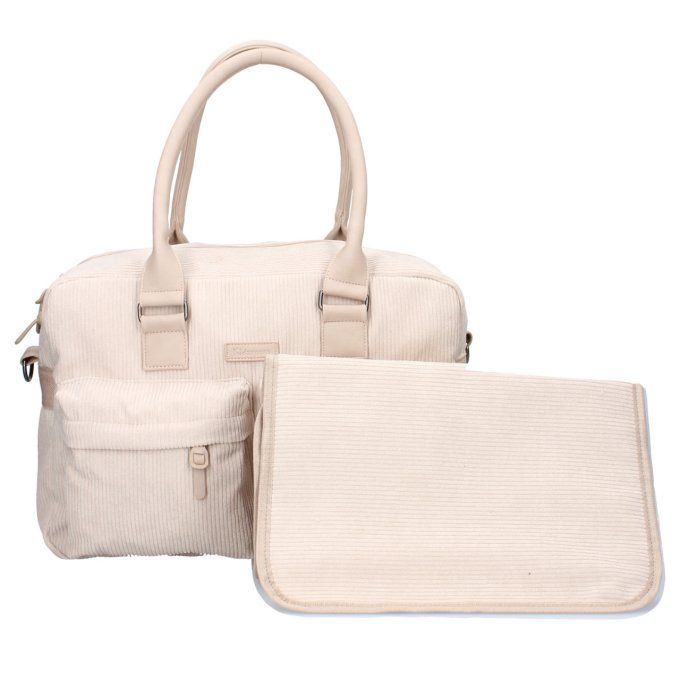 Sac à langer velours côtelé Kidzroom beige