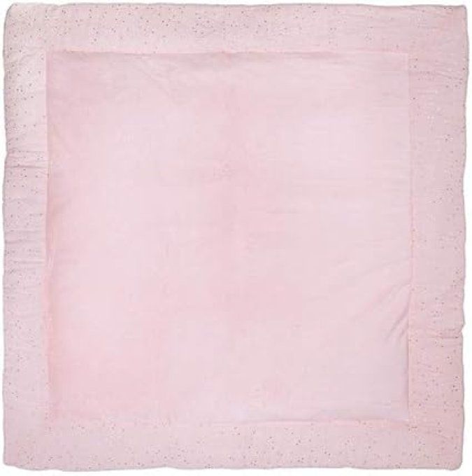 Tapis de jeu bébé réversible BB&CO gaze de coton rose